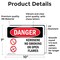 Signmission Kerosene No Smoking Or Open Flames Danger Sign, Vinyl Decal, 10in W x 7in L, 2PK OS-2PACK-DS-D-710-L-1404 - alternate 4